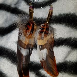 Feather earrings